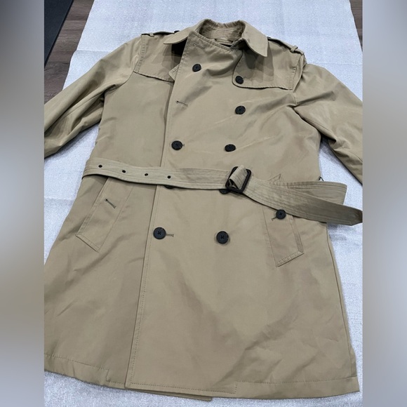 [MT/MG]Banana Republic Men Beige Water Resistant Insulated Trench Coat - Picture 2 of 10